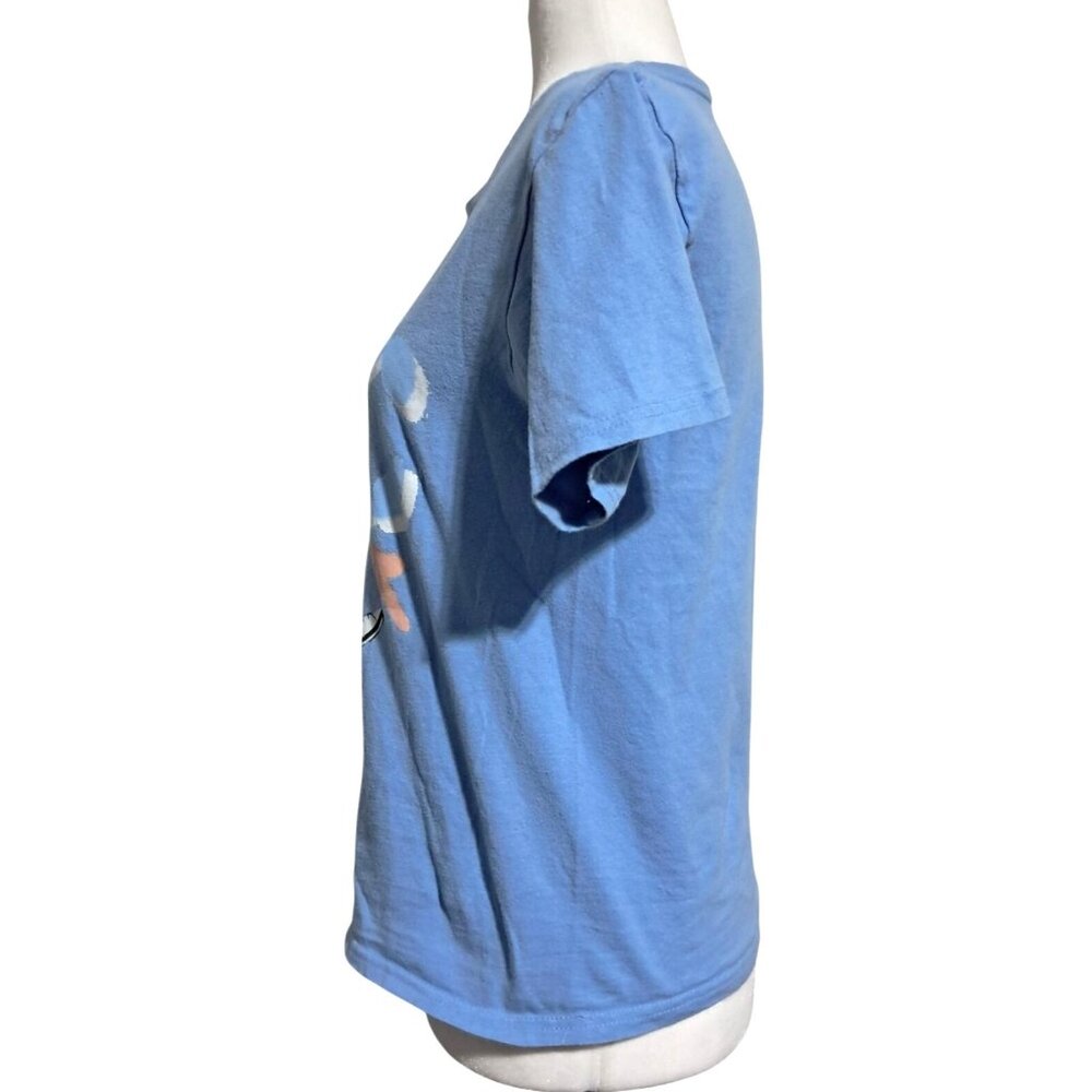 TLC 1992 Blue Graphic T-Shirt Featuring Iconic Trio Design‎ Womens S 100% Cotton - Picture 5 of 6